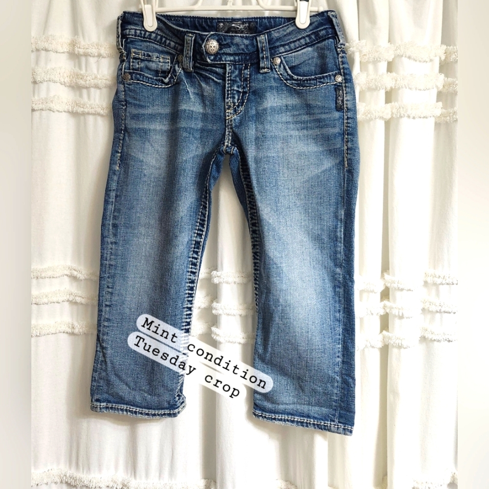 Silver,Tuesday Capris . Final Price.